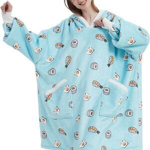 Qeils Oversized Wearable Blanket Hoodie for Women